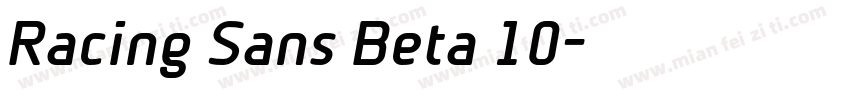 Racing Sans Beta 10字体转换
